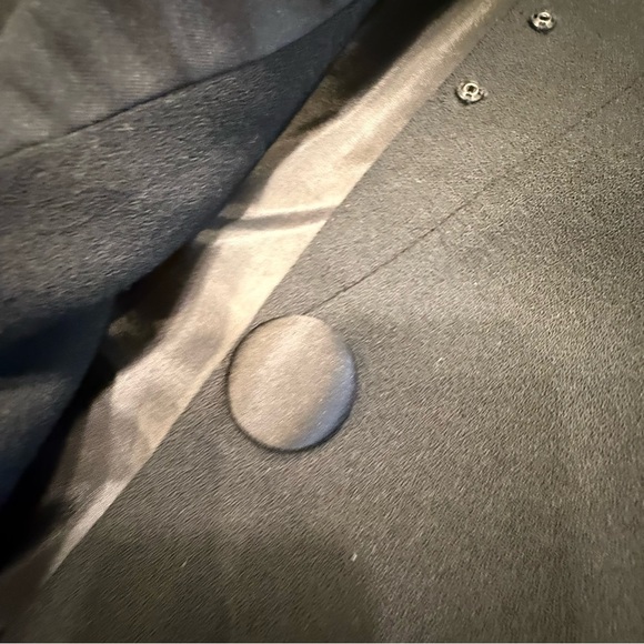 Christian Dior Women’s Black Wool Blazer With Satin Cuffs & Collar Sz 2P - Picture 5 of 16